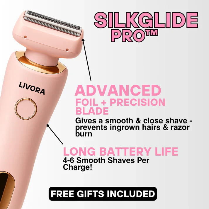 Livora™ SmoothGlide Electric Shaver – Waterproof Hair Removal Electric Razor