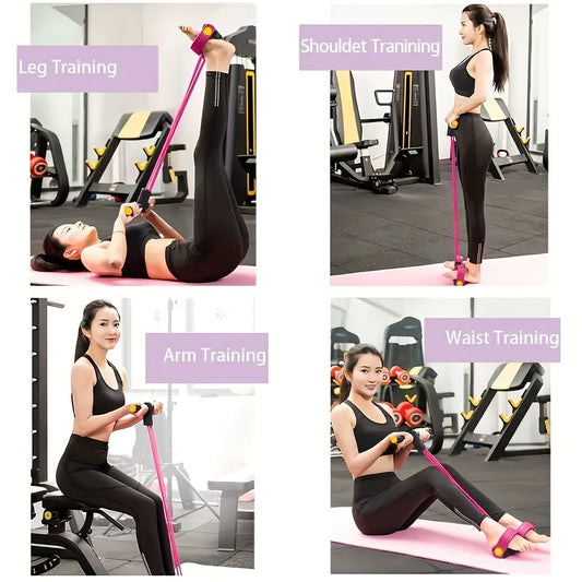 6-Tube PVC Fitness Pedal Rope