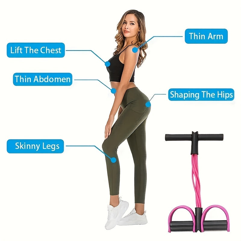6-Tube PVC Fitness Pedal Rope