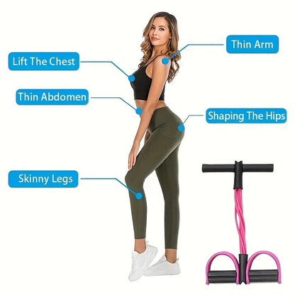 6-Tube PVC Fitness Pedal Rope
