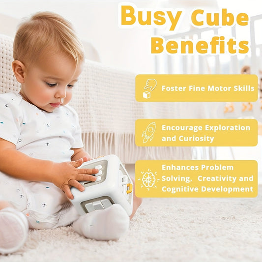 6-Sided Busy Cube for Kids