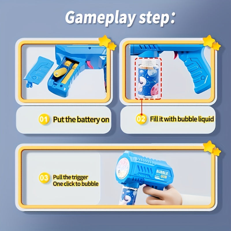LED Bubble Gun with Colorful Lights