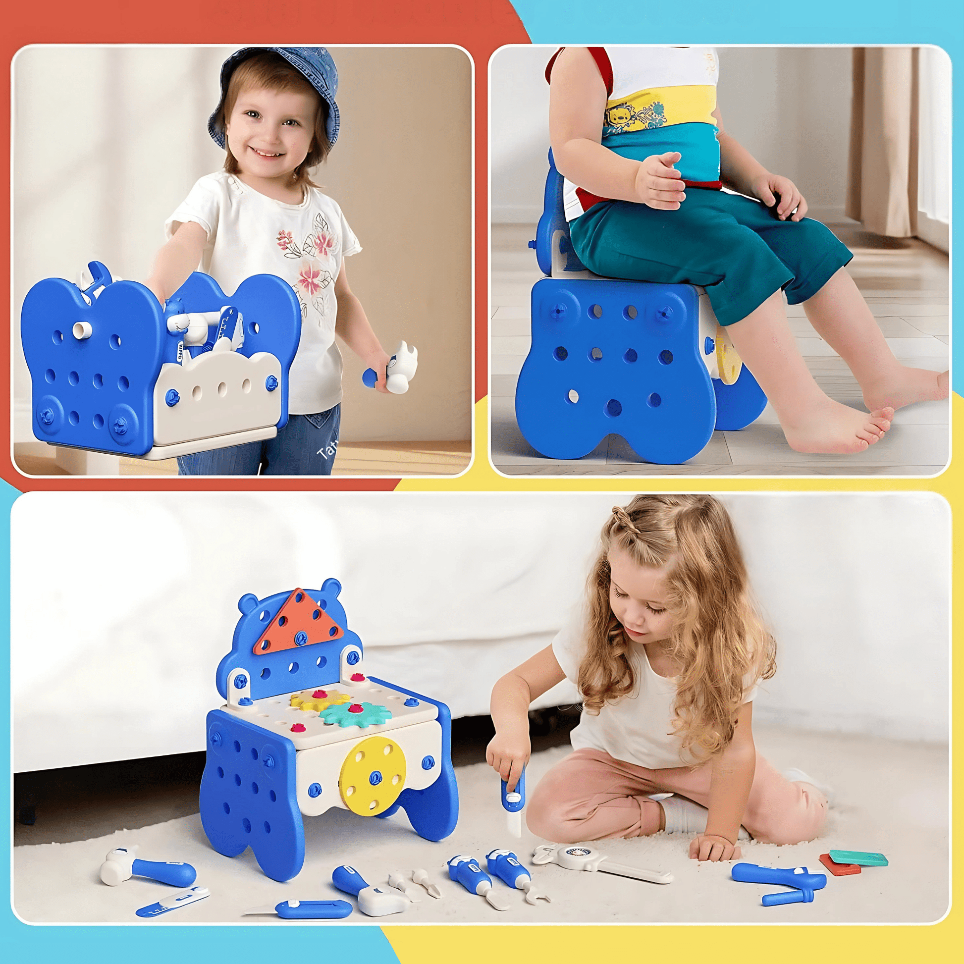 Hippo All - in - one Tool Hub DIY Montessori Tool Box Set - DIYative™