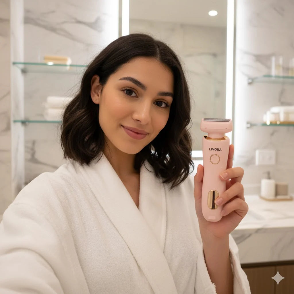 Livora™ SmoothGlide Electric Shaver – Waterproof Hair Removal Electric Razor